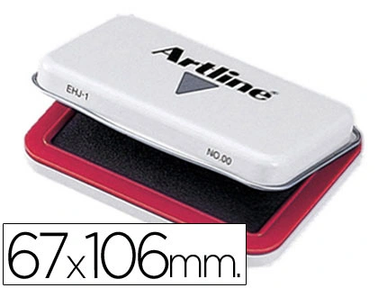Tampon Artline Nº1 Rojo 67x106 mm